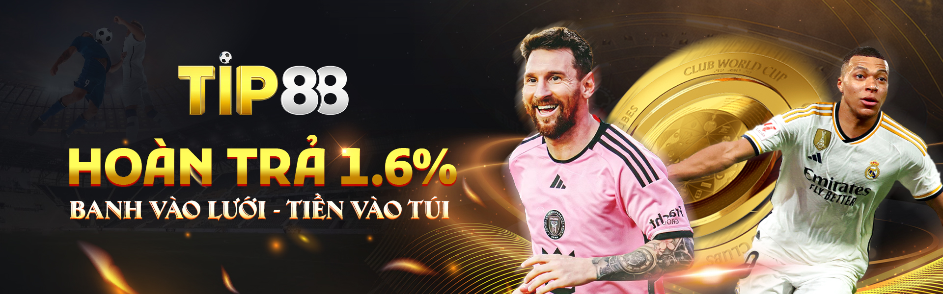 Tip88 hoàn trả 1.6$