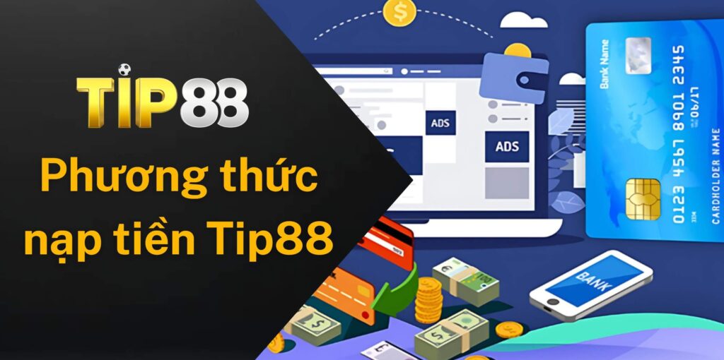 Đa dạng các phương thức nạp tiền Tip88 cho người chơi